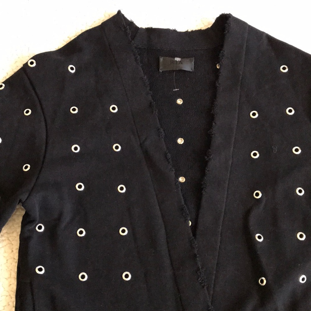 RtA Serge grommet cardigan S - Picture 8 of 16